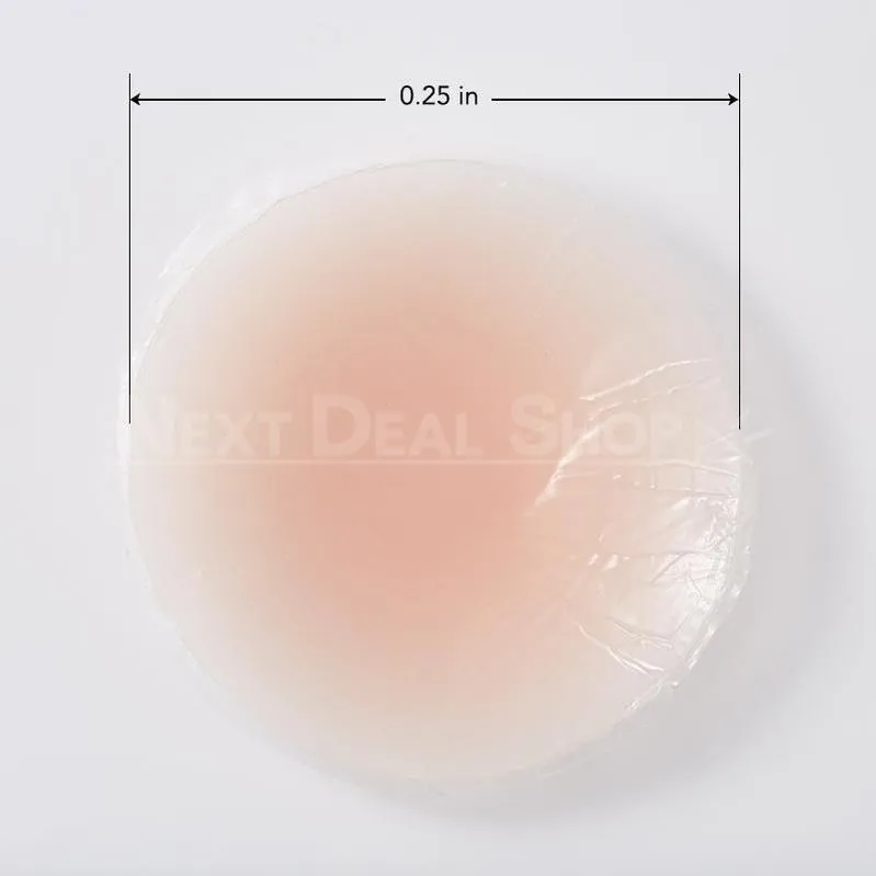 2 Pairs Silicone Nipple Concealers - Reusable and Goes Well With All Clothing!