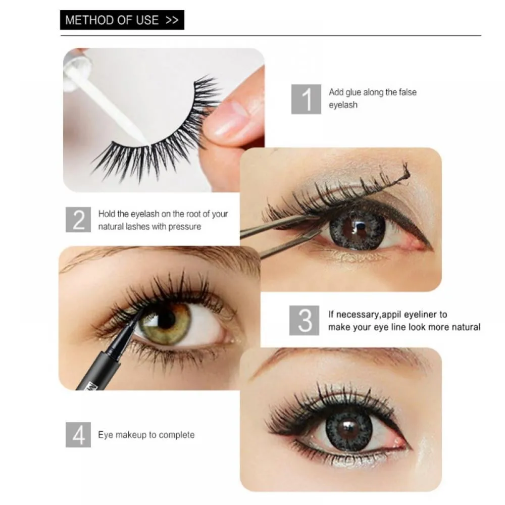 5D Faux Mink Lashes Handmade Luxurious Volume Fluffy Natural False Eyelashes, 7 Pairs