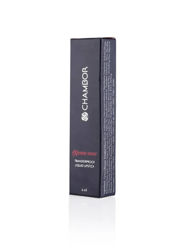 Chambor Fiery Red Extreme Wear Transferproof Liquid Lipstick