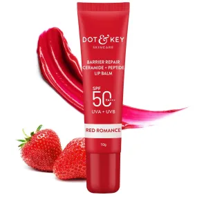 Dot & Key Barrier Repair Ceramide & Peptide SPF 50 , PA    Lip Balm - Red Romance