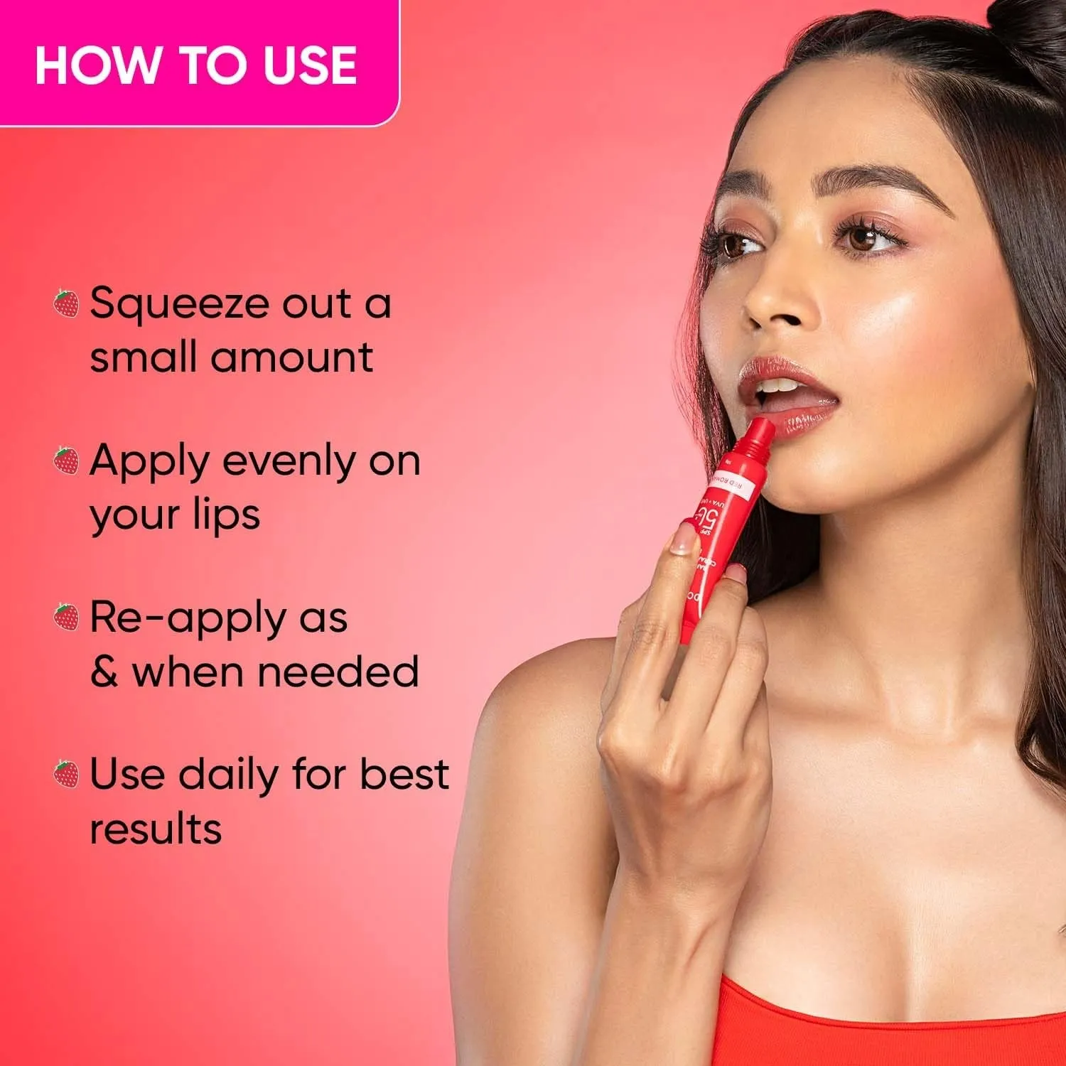 Dot & Key Barrier Repair Ceramide & Peptide SPF 50 , PA    Lip Balm - Red Romance