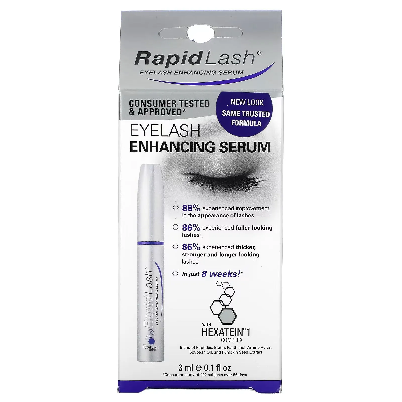 Eyelash strengthening serum RapidLash, 3 ml