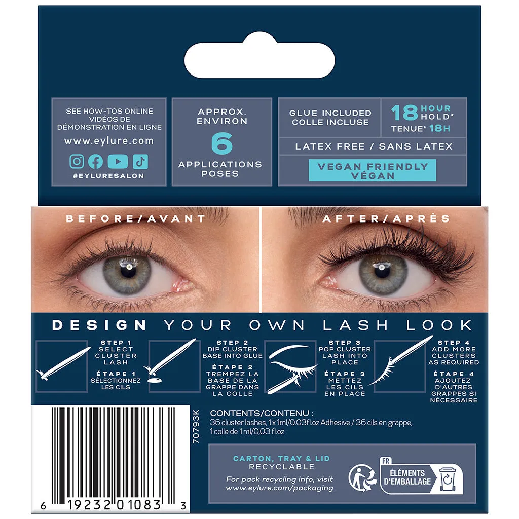 Eylure Volume & Curl Cluster Lashes - Dramatic