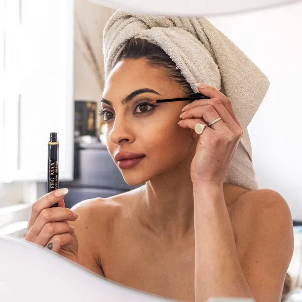 FEG Max Eyelash Serum | For Lash and Brow | Fast Effective Growth Creates Longer & Darker Eyelashes | Best Natural Eyelash Serum to Grow Lashes in the Market | 6 mL