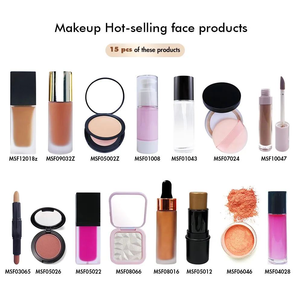 【Free Shipping】Sample Set of 211Pcs All kinds of Full Set Makeup Hot-selling products B