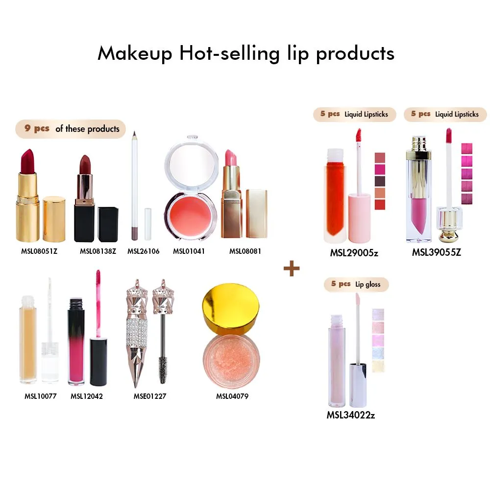 【Free Shipping】Sample Set of 211Pcs All kinds of Full Set Makeup Hot-selling products B