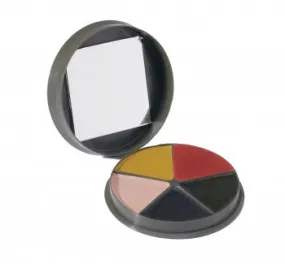 GI Type 5 Color Camo Face Paint - Round Compact