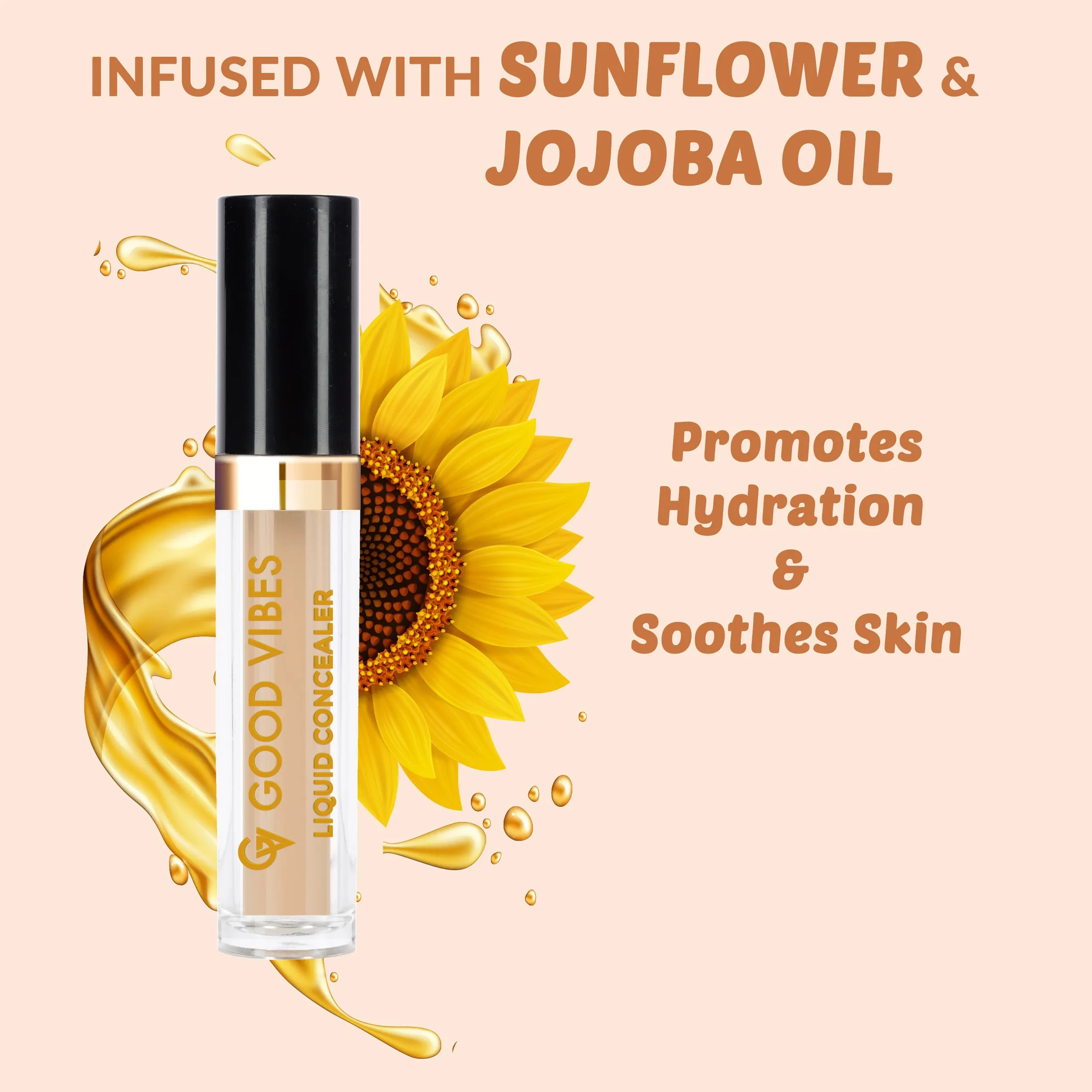 Good Vibes HydraGlow Liquid Concealer- Milk 25 (4.8ml)