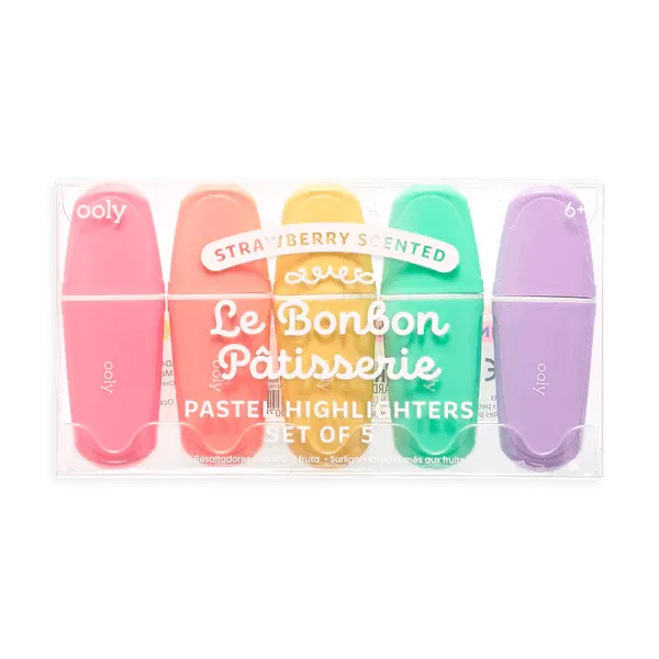 Le BonBon Patisserie Scented Pastel Highlighters - Set of 5