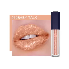 LuxeLuster Diamond Lip Gloss - Pearlescent Diamond Non-stick Lip Glaze