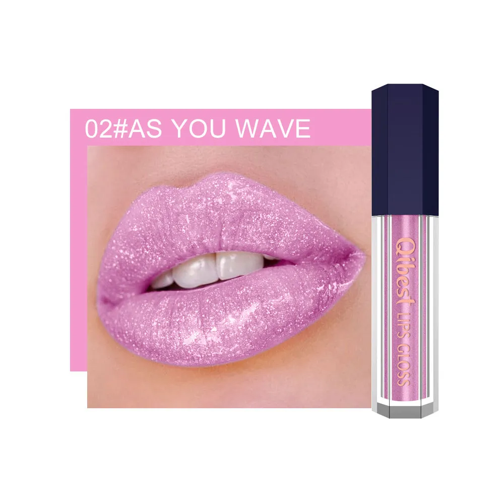 LuxeLuster Diamond Lip Gloss - Pearlescent Diamond Non-stick Lip Glaze