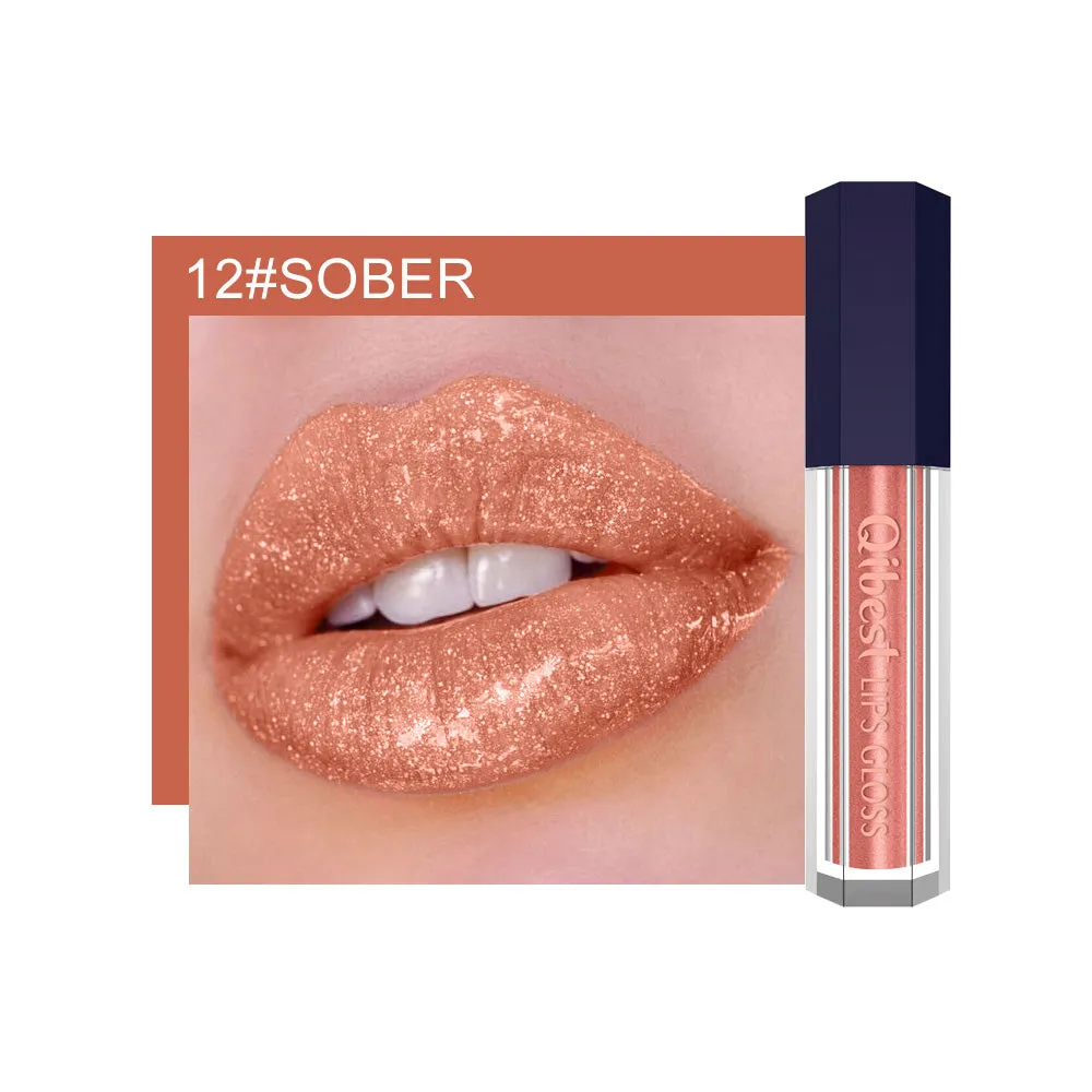 LuxeLuster Diamond Lip Gloss - Pearlescent Diamond Non-stick Lip Glaze