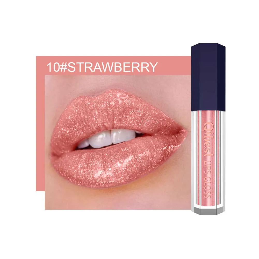 LuxeLuster Diamond Lip Gloss - Pearlescent Diamond Non-stick Lip Glaze
