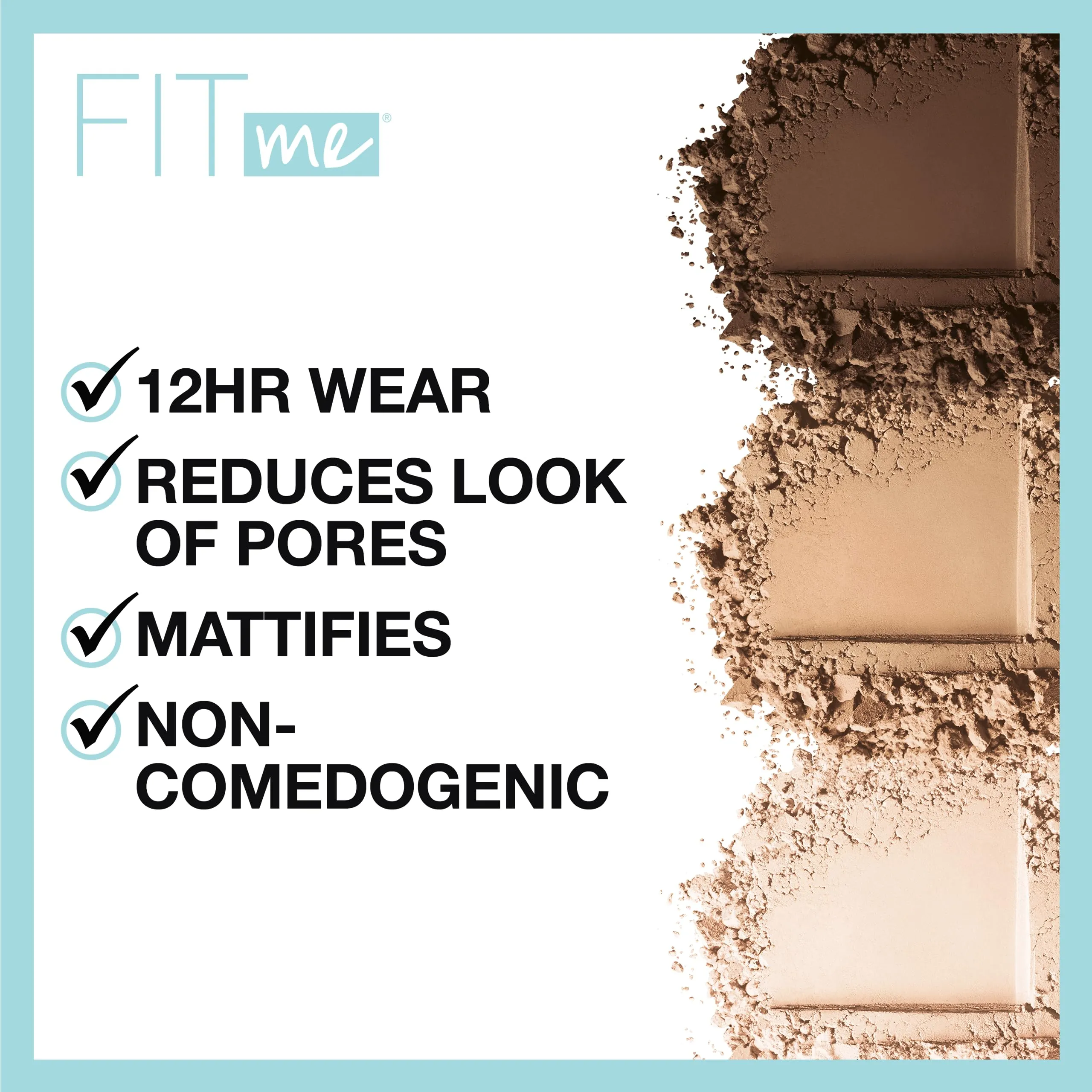 Maybelline New York Matte   Poreless Pressed Face Powder Makeup, Buff Beige, 8.5 Grams