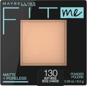 Maybelline New York Matte   Poreless Pressed Face Powder Makeup, Buff Beige, 8.5 Grams