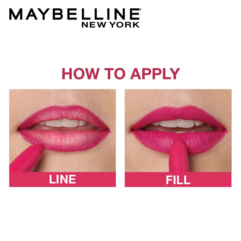 Maybelline New York Super Stay Crayon Lipstick, 50 Own your Empire, 1.2g