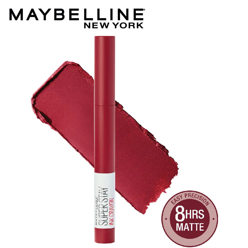 Maybelline New York Super Stay Crayon Lipstick, 50 Own your Empire, 1.2g