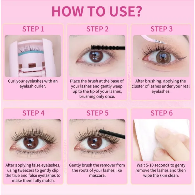 MLEN DIARY Baby Comic(Natural) False Eyelashes 懒人芭比漫画假睫毛