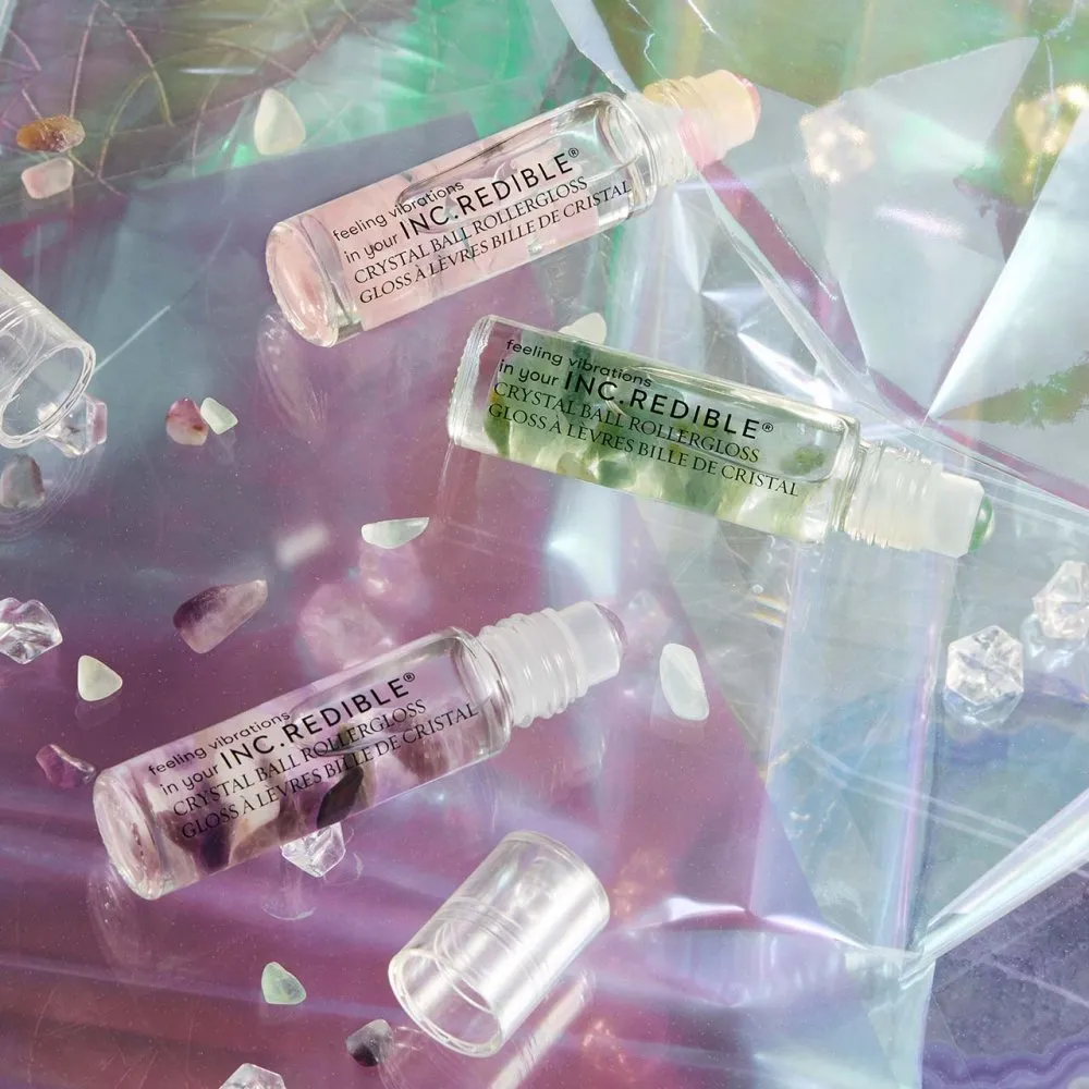 Nails Inc. Redible Find Love Rose Quartz Crystal Rollerball Lip Gloss