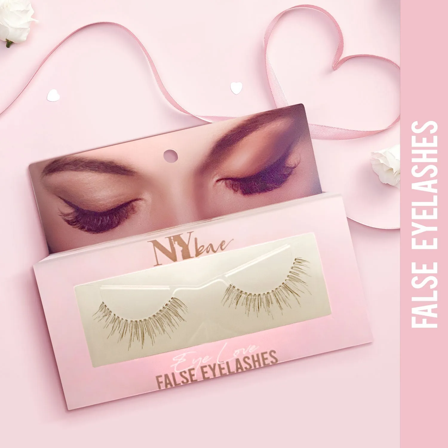NY Bae Eye Love False Eyelashes | Easy Application | Comfortable | Long Staying - Natural 05