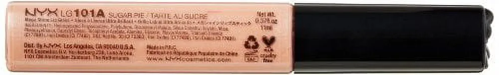 NYX Mega Shine Lip Gloss, Sugar Pie, 0.37 Ounce
