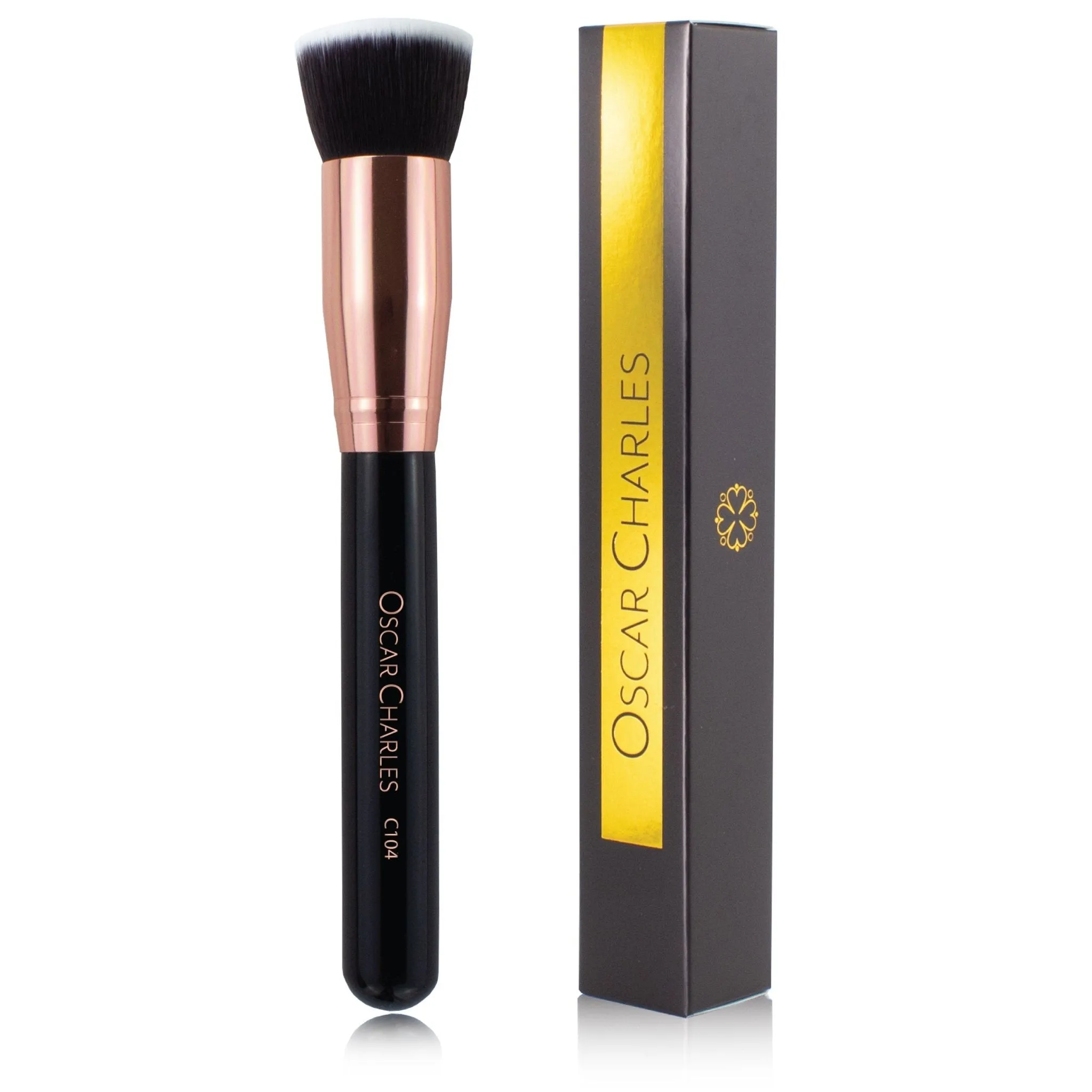 Oscar Charles 104 Luxe Flat Top Foundation Buff Makeup Brush