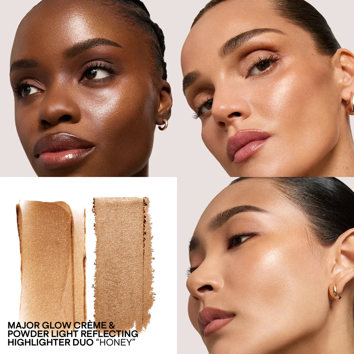 Patrick Ta - Major Glow Crème & Powder Light Reflecting Translucent Highlighter Duo - Honey