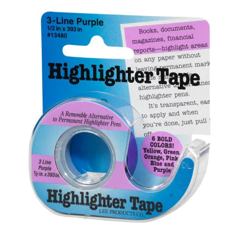 Removable Highlighter Tape, Purple