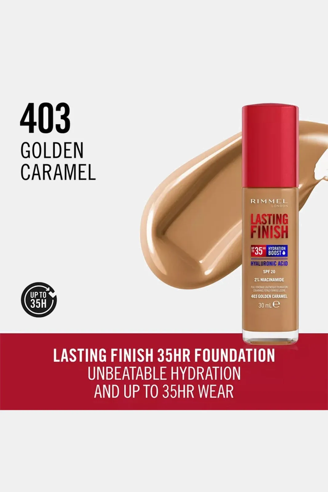 Rimmel Lasting Finish Foundation - 403 Golden Caramel