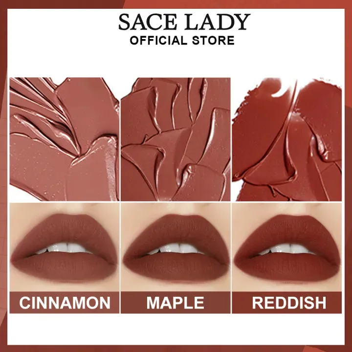 Sace Lady Waterproof Liquid Lipstick Mini Set – Matte, High Pigment, Long-Lasting Gloss