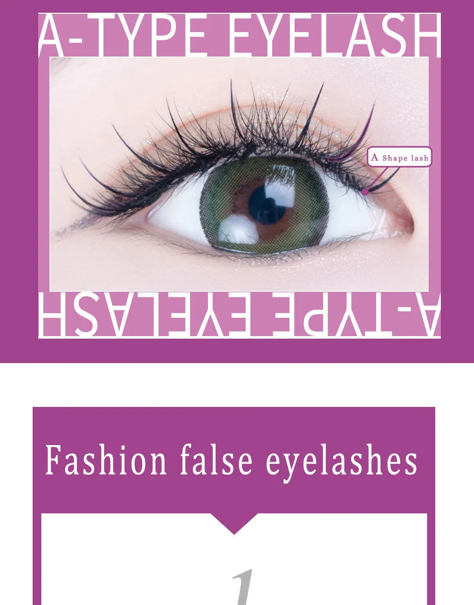 VenusFox 0.07Eyelash Bonded together BIG BUNCH Eyelash ExtensioN, Fairly Angel False Mink hair Eye lash