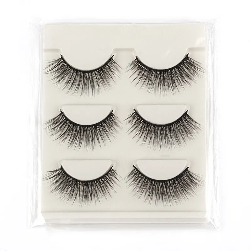 VenusFox 3/5/16 pairs thick 3d mink lashes natural false eyelashes long mink eyelashes handmade soft fluffy lashes makeup faux cils