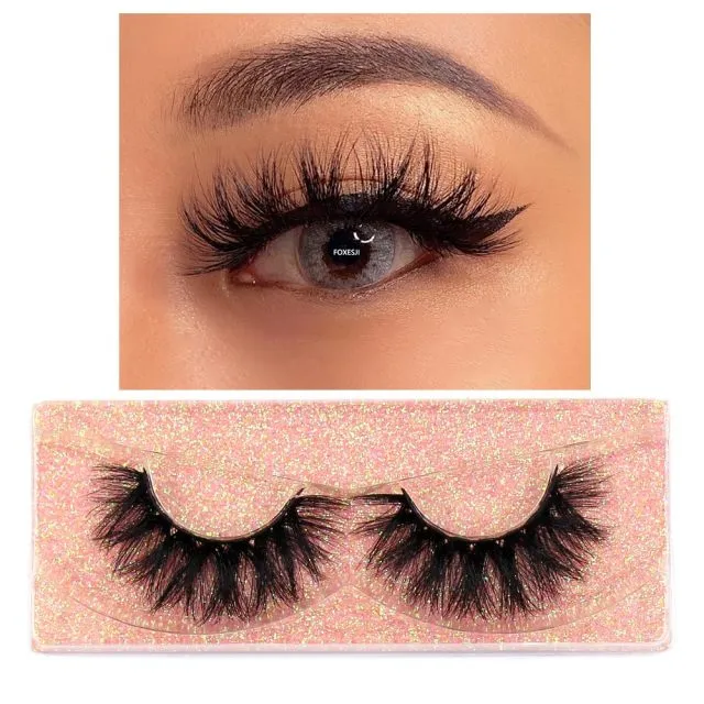 VenusFox eye Makeup Mink Lashes False Eyelashes 3D Volume Natural long Fluffy Reusable Soft Full Eyelash Extension Eye Mink Eyelashes