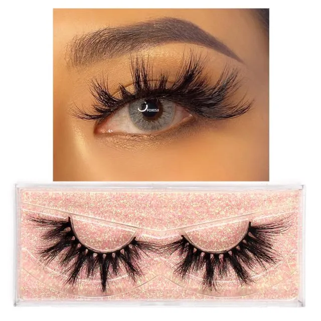 VenusFox eye Makeup Mink Lashes False Eyelashes 3D Volume Natural long Fluffy Reusable Soft Full Eyelash Extension Eye Mink Eyelashes