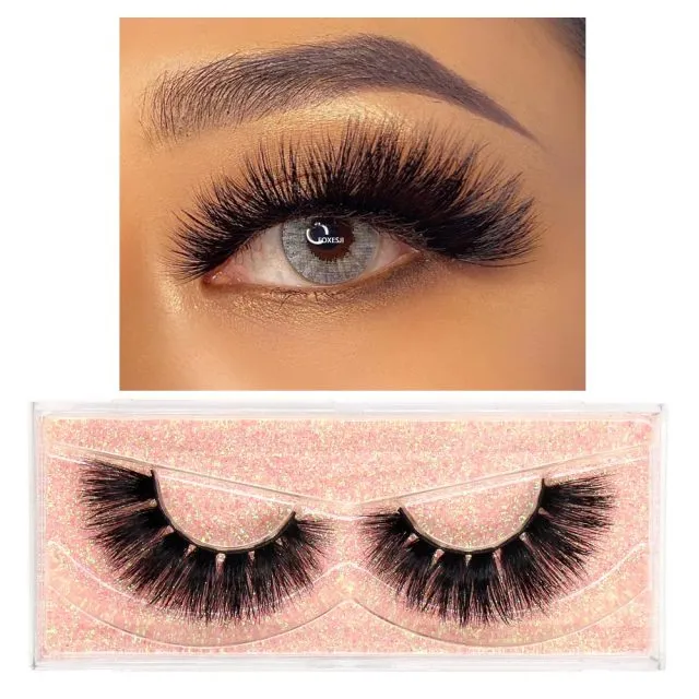 VenusFox eye Makeup Mink Lashes False Eyelashes 3D Volume Natural long Fluffy Reusable Soft Full Eyelash Extension Eye Mink Eyelashes