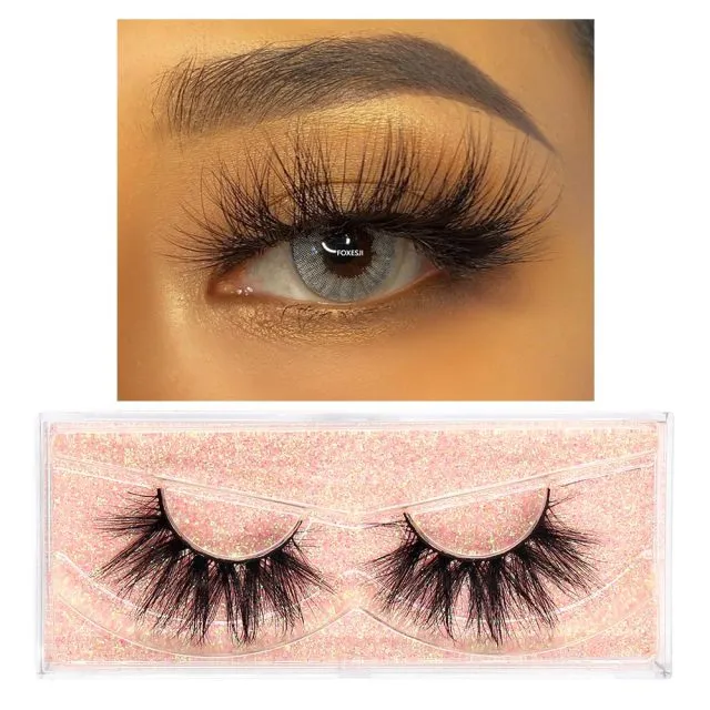 VenusFox eye Makeup Mink Lashes False Eyelashes 3D Volume Natural long Fluffy Reusable Soft Full Eyelash Extension Eye Mink Eyelashes