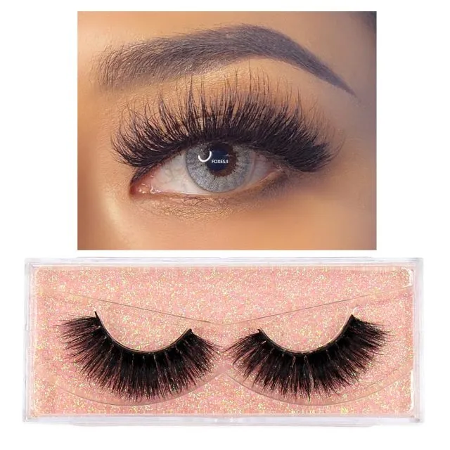 VenusFox eye Makeup Mink Lashes False Eyelashes 3D Volume Natural long Fluffy Reusable Soft Full Eyelash Extension Eye Mink Eyelashes