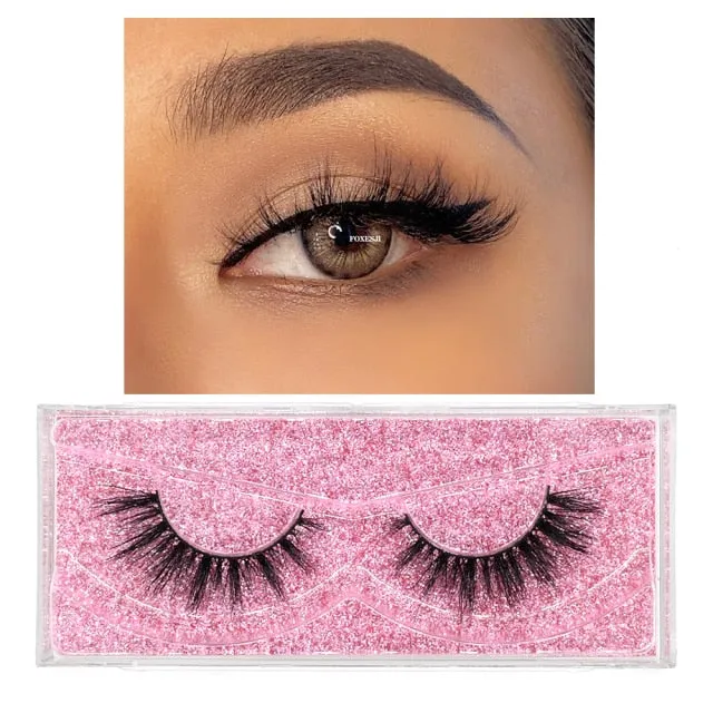 VenusFox eye Makeup Mink Lashes False Eyelashes 3D Volume Natural long Fluffy Reusable Soft Full Eyelash Extension Eye Mink Eyelashes