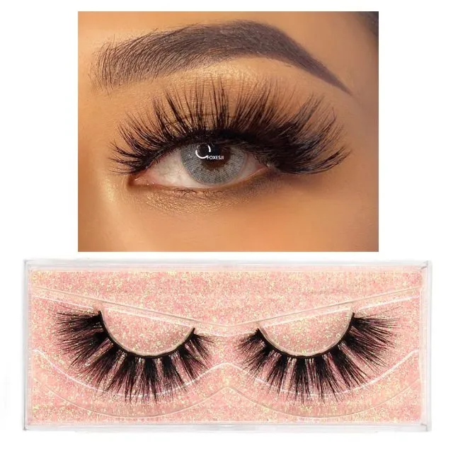 VenusFox eye Makeup Mink Lashes False Eyelashes 3D Volume Natural long Fluffy Reusable Soft Full Eyelash Extension Eye Mink Eyelashes