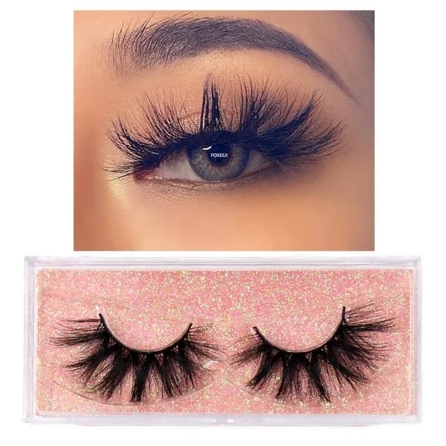 VenusFox eye Makeup Mink Lashes False Eyelashes 3D Volume Natural long Fluffy Reusable Soft Full Eyelash Extension Eye Mink Eyelashes