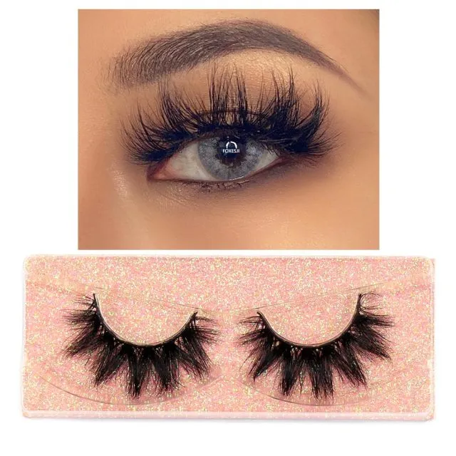 VenusFox eye Makeup Mink Lashes False Eyelashes 3D Volume Natural long Fluffy Reusable Soft Full Eyelash Extension Eye Mink Eyelashes