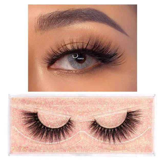 VenusFox eye Makeup Mink Lashes False Eyelashes 3D Volume Natural long Fluffy Reusable Soft Full Eyelash Extension Eye Mink Eyelashes