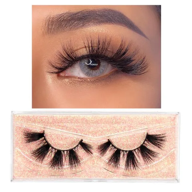 VenusFox eye Makeup Mink Lashes False Eyelashes 3D Volume Natural long Fluffy Reusable Soft Full Eyelash Extension Eye Mink Eyelashes