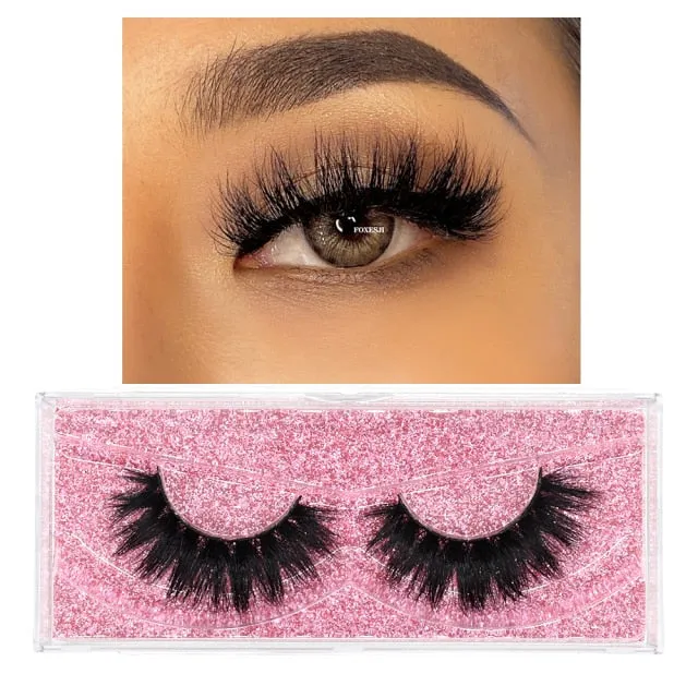 VenusFox eye Makeup Mink Lashes False Eyelashes 3D Volume Natural long Fluffy Reusable Soft Full Eyelash Extension Eye Mink Eyelashes