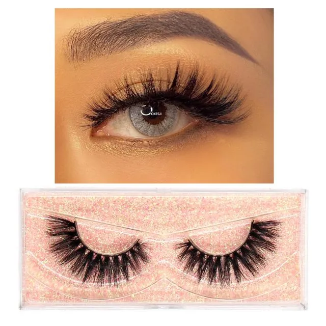 VenusFox eye Makeup Mink Lashes False Eyelashes 3D Volume Natural long Fluffy Reusable Soft Full Eyelash Extension Eye Mink Eyelashes