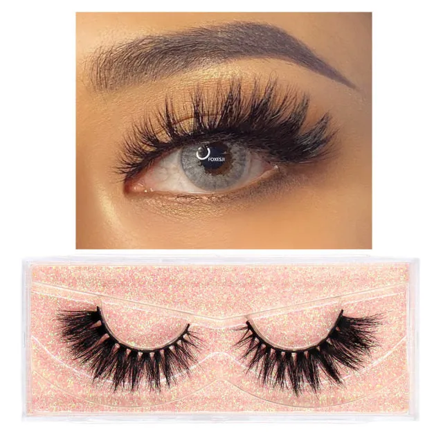 VenusFox eye Makeup Mink Lashes False Eyelashes 3D Volume Natural long Fluffy Reusable Soft Full Eyelash Extension Eye Mink Eyelashes