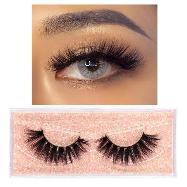 VenusFox eye Makeup Mink Lashes False Eyelashes 3D Volume Natural long Fluffy Reusable Soft Full Eyelash Extension Eye Mink Eyelashes