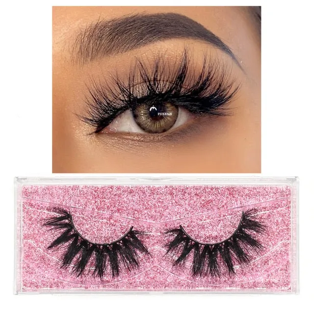 VenusFox eye Makeup Mink Lashes False Eyelashes 3D Volume Natural long Fluffy Reusable Soft Full Eyelash Extension Eye Mink Eyelashes
