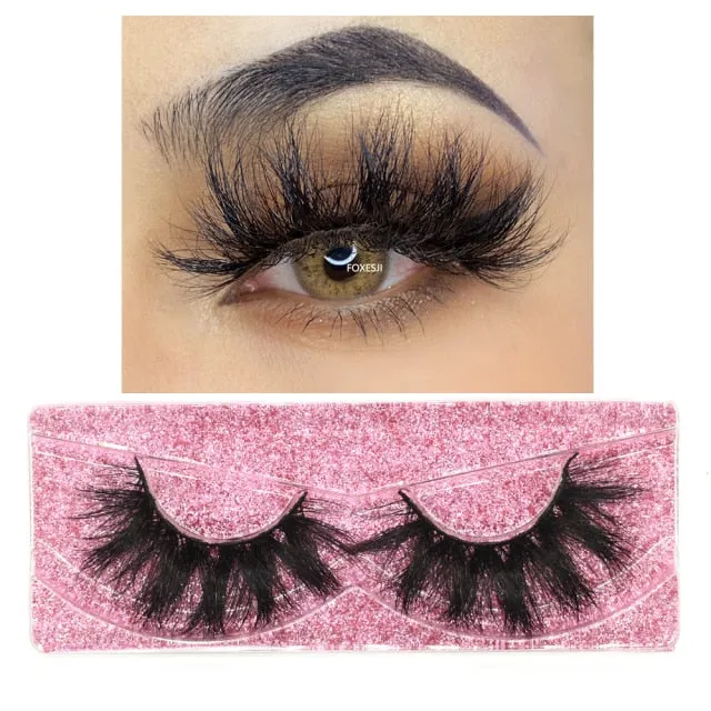 VenusFox eye Makeup Mink Lashes False Eyelashes 3D Volume Natural long Fluffy Reusable Soft Full Eyelash Extension Eye Mink Eyelashes