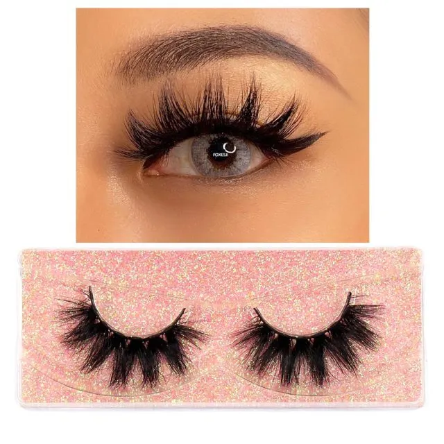 VenusFox eye Makeup Mink Lashes False Eyelashes 3D Volume Natural long Fluffy Reusable Soft Full Eyelash Extension Eye Mink Eyelashes